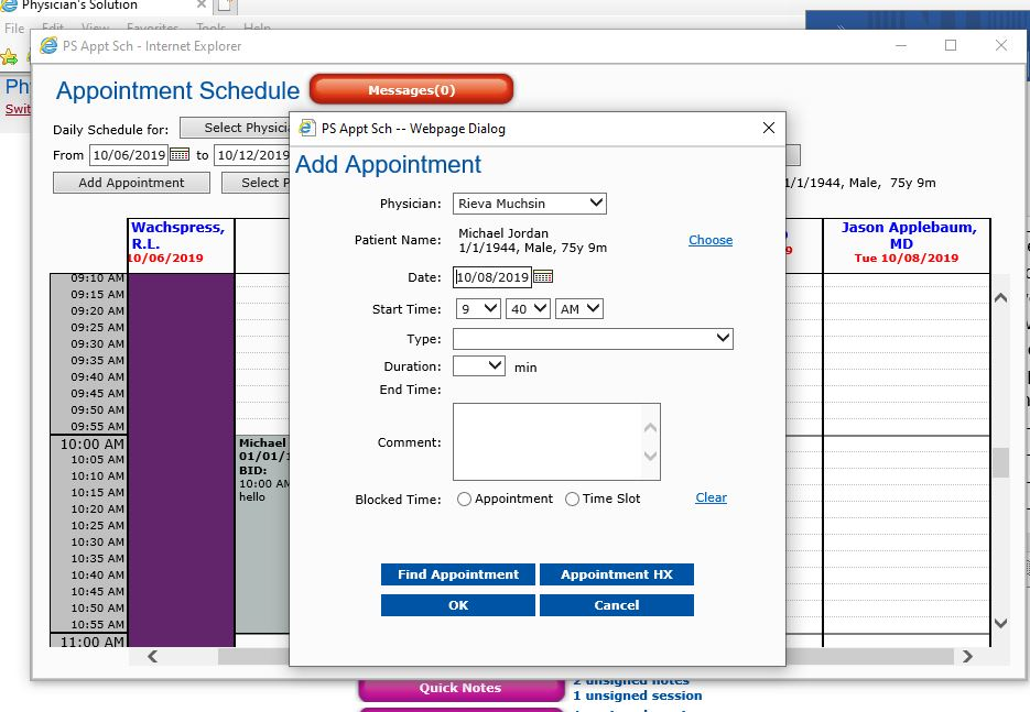 screenshot of MD Charts